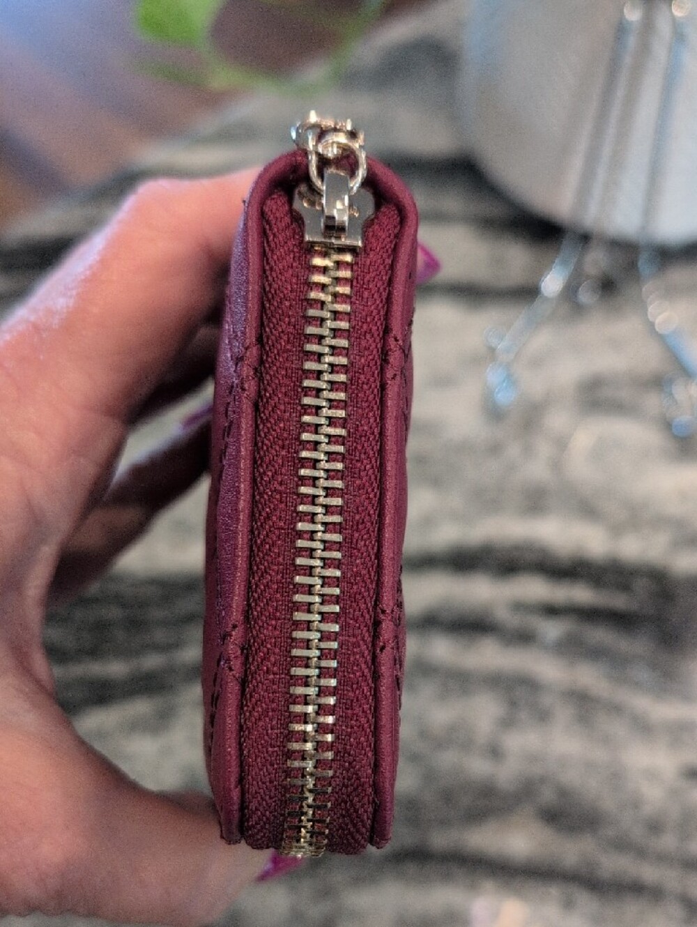 GUESS Quilted Small Wallet - Raspberry - Picture 8 of 8